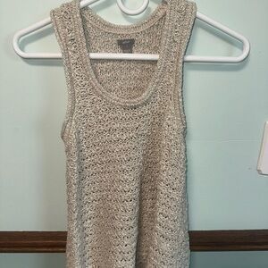 Aerie Cream Knit Tank Top